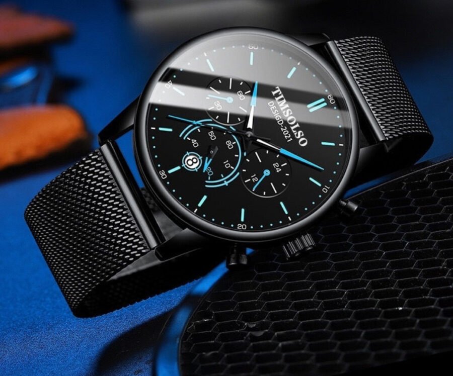 All-matching Simple And High-end Elegant Cool Ultra-thin Calendar Quartz Watch - Image 3