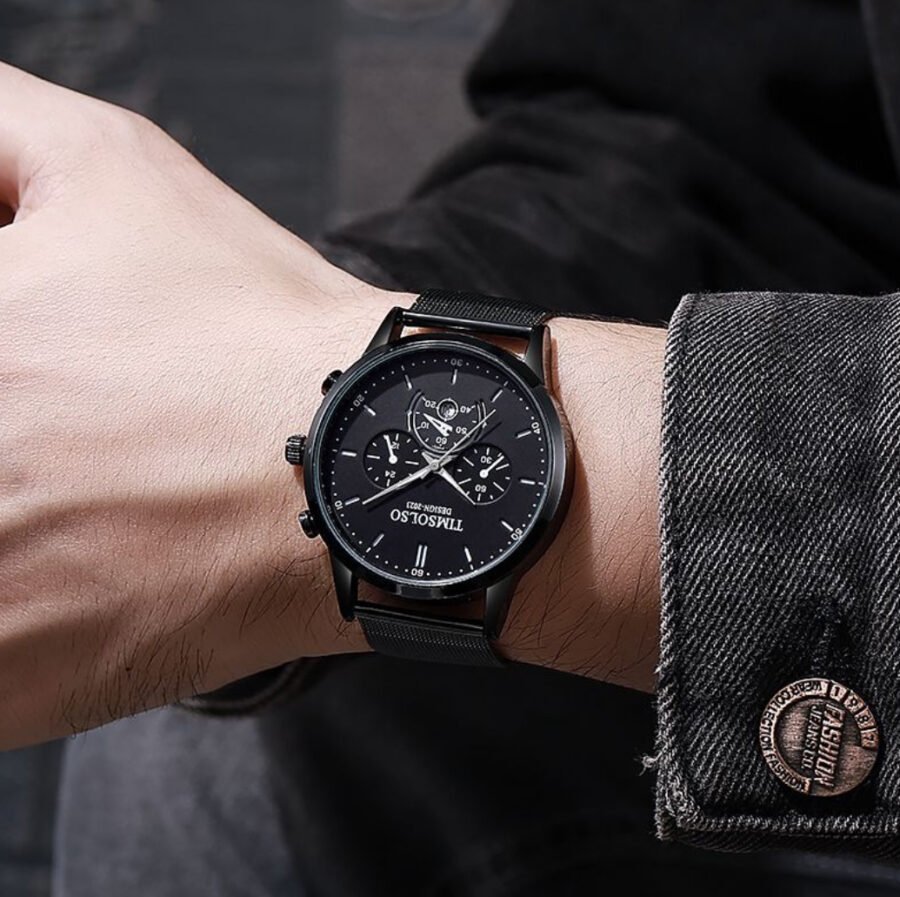 All-matching Simple And High-end Elegant Cool Ultra-thin Calendar Quartz Watch - Image 2