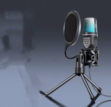 Clear Full RGB Capacitor Esports Gaming Desktop Microphone Computer Microphone M02