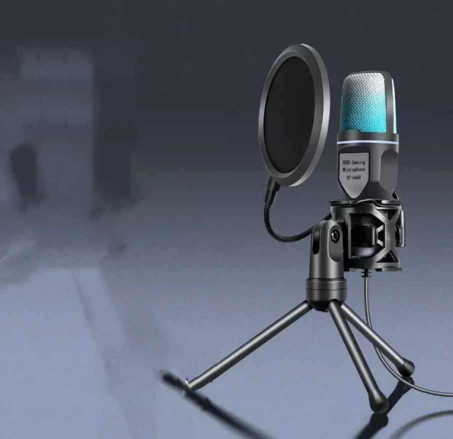 Clear Full RGB Capacitor Esports Gaming Desktop Microphone Computer Microphone M02