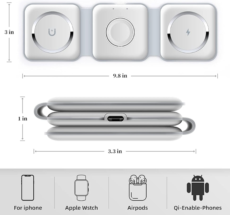 3-in-1 Wireless Charging Pad C001 - Image 8