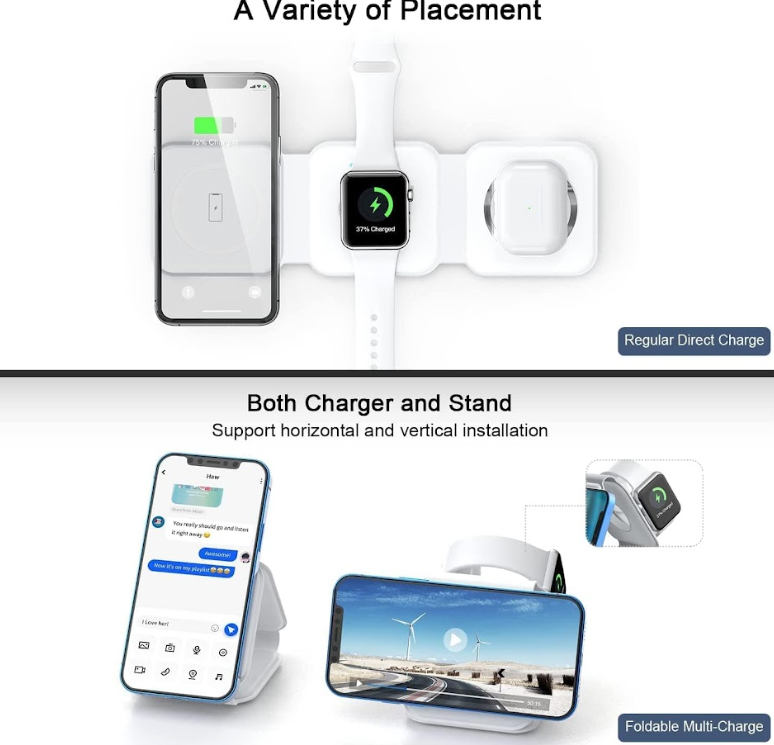 3-in-1 Wireless Charging Pad C001 - Image 7